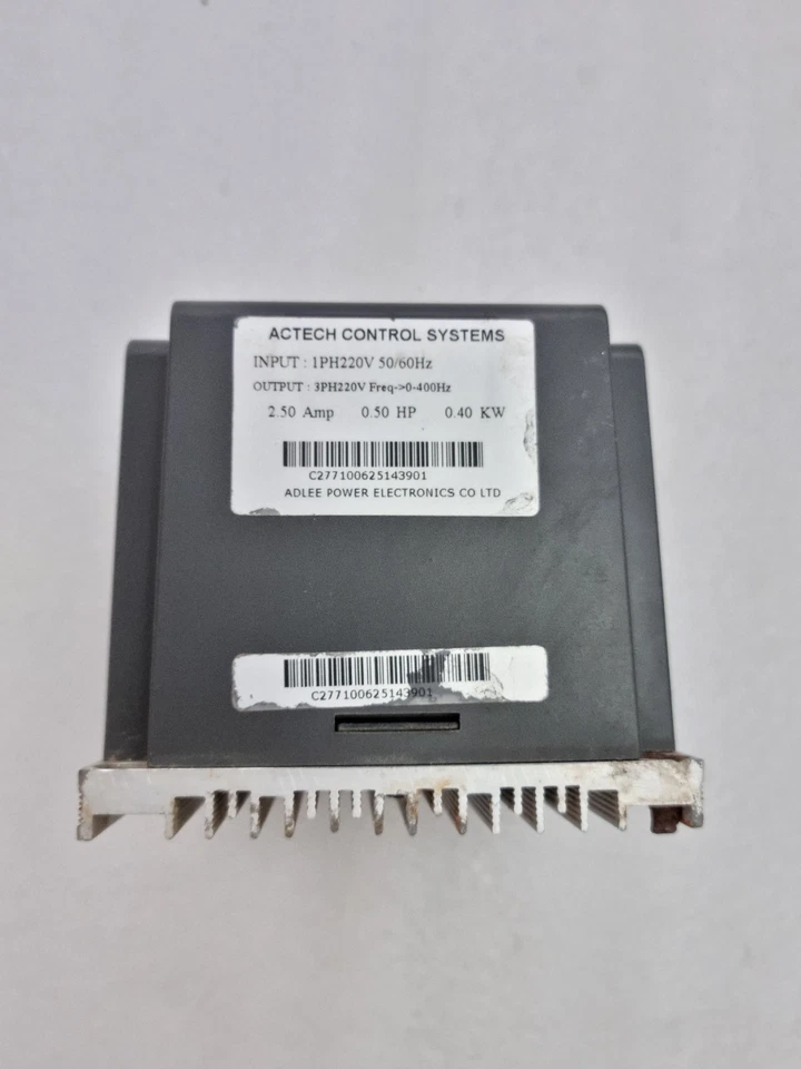 ATECH ADLEEPOWER MS2-IPM VFD INVERTER 0.4KW 0.5HP 1PH 220V INPUT 3PH OUTPUT